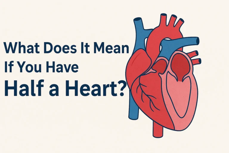 What Does It Mean If You Have Half a Heart