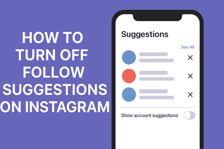 how to turn off follow suggestions on instagram